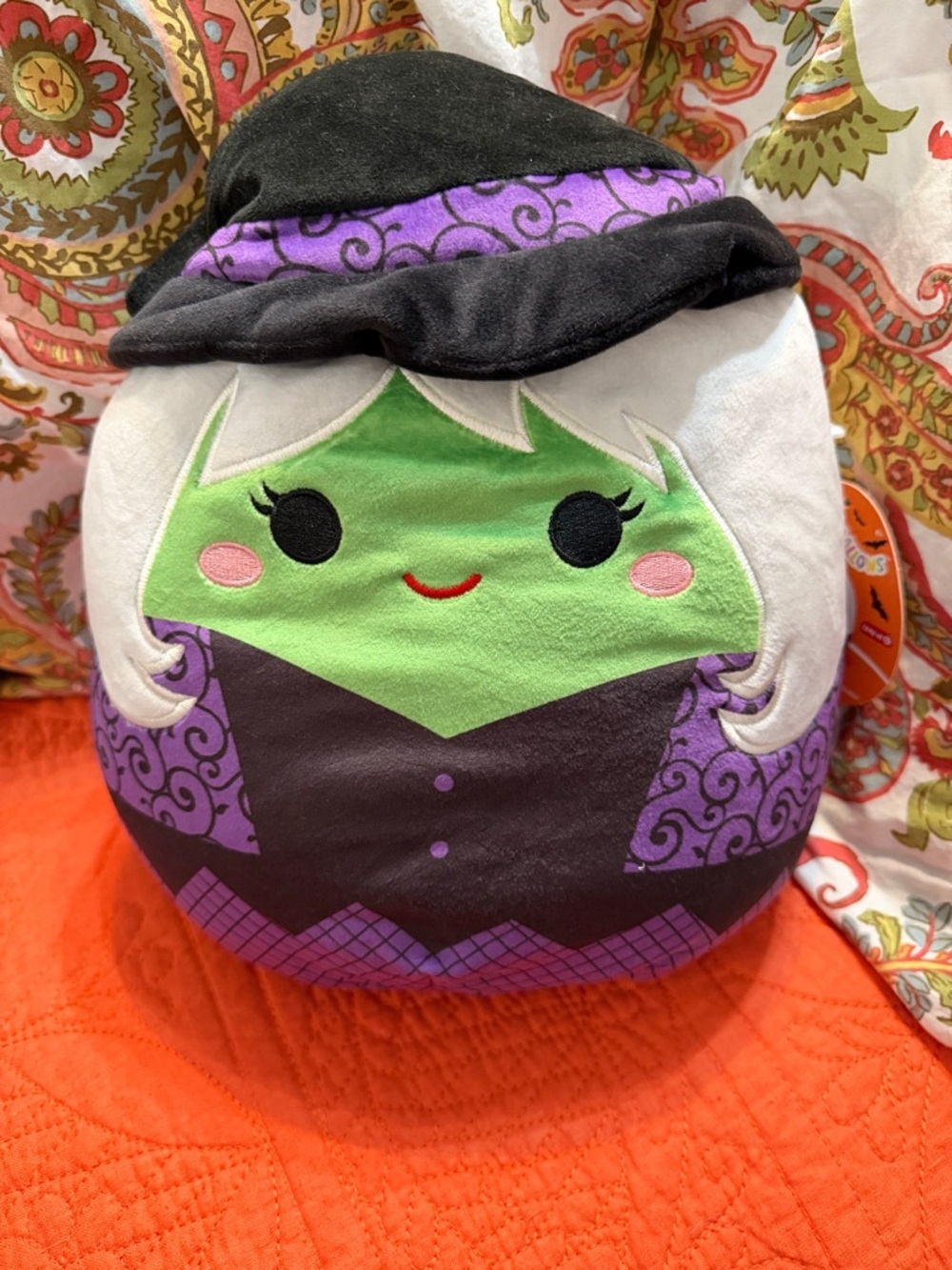 HalloweenPlush Witch Squishmallow-Style Decorative Pillow / Trick or Treat Bag